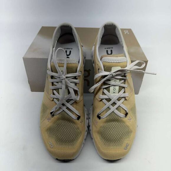 On Women’s Cloud X 3 Savannah/Frost Sneakers Size 11 New - Picture 2 of 6